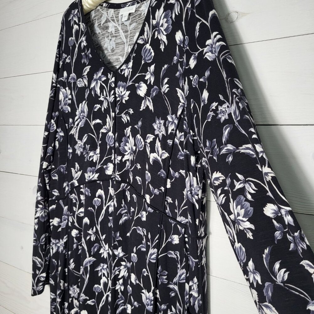 J.Jill Floral Midi Dress Long Sleeve BOHO